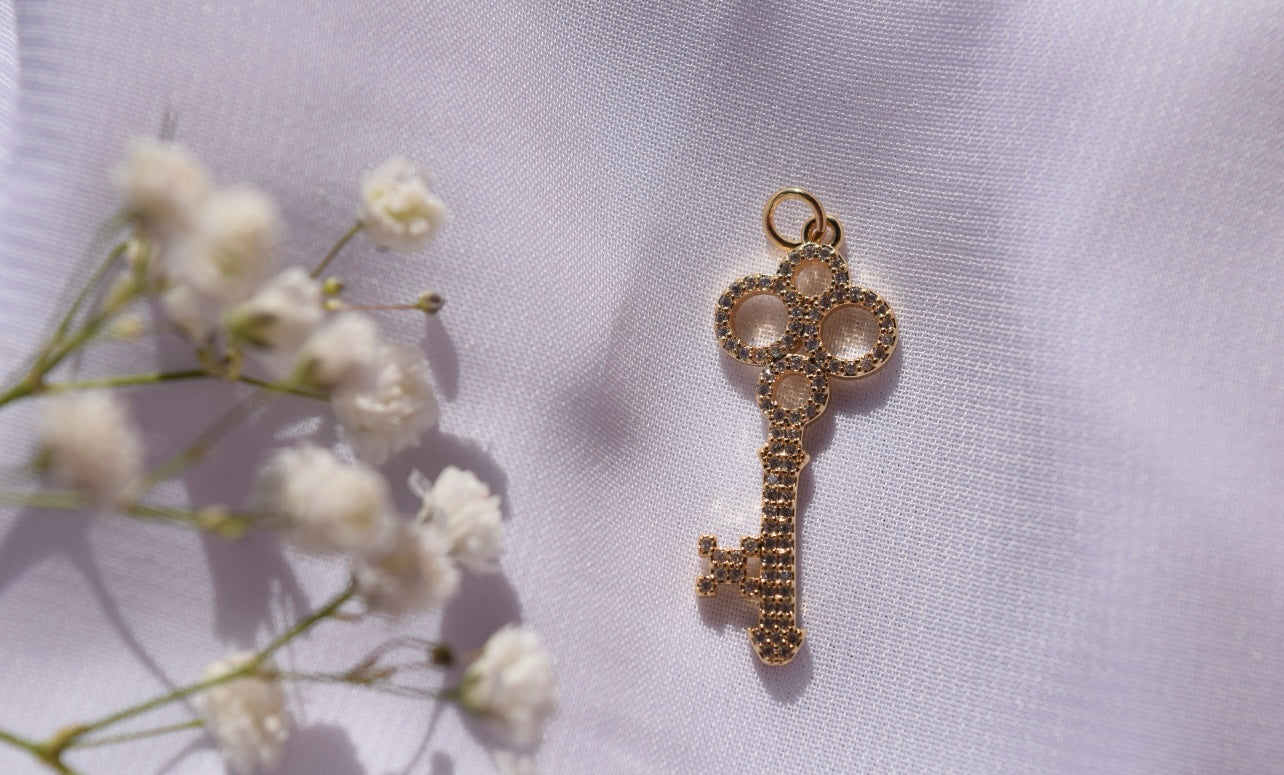 Key Charm Gold Filled