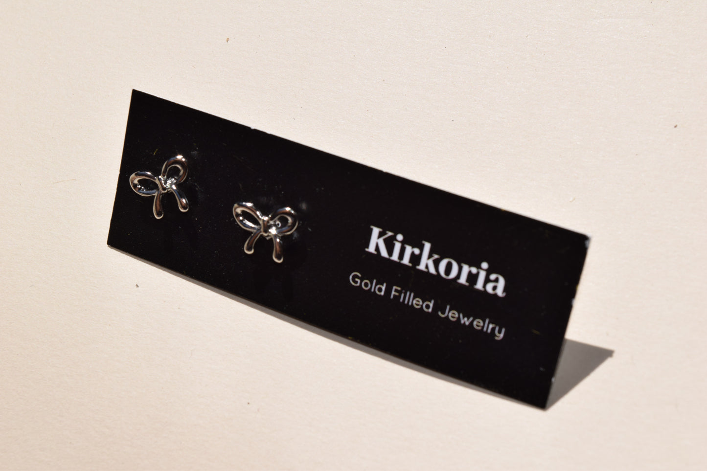 Selene Bow Studs (18K Gold Filled & Silver)