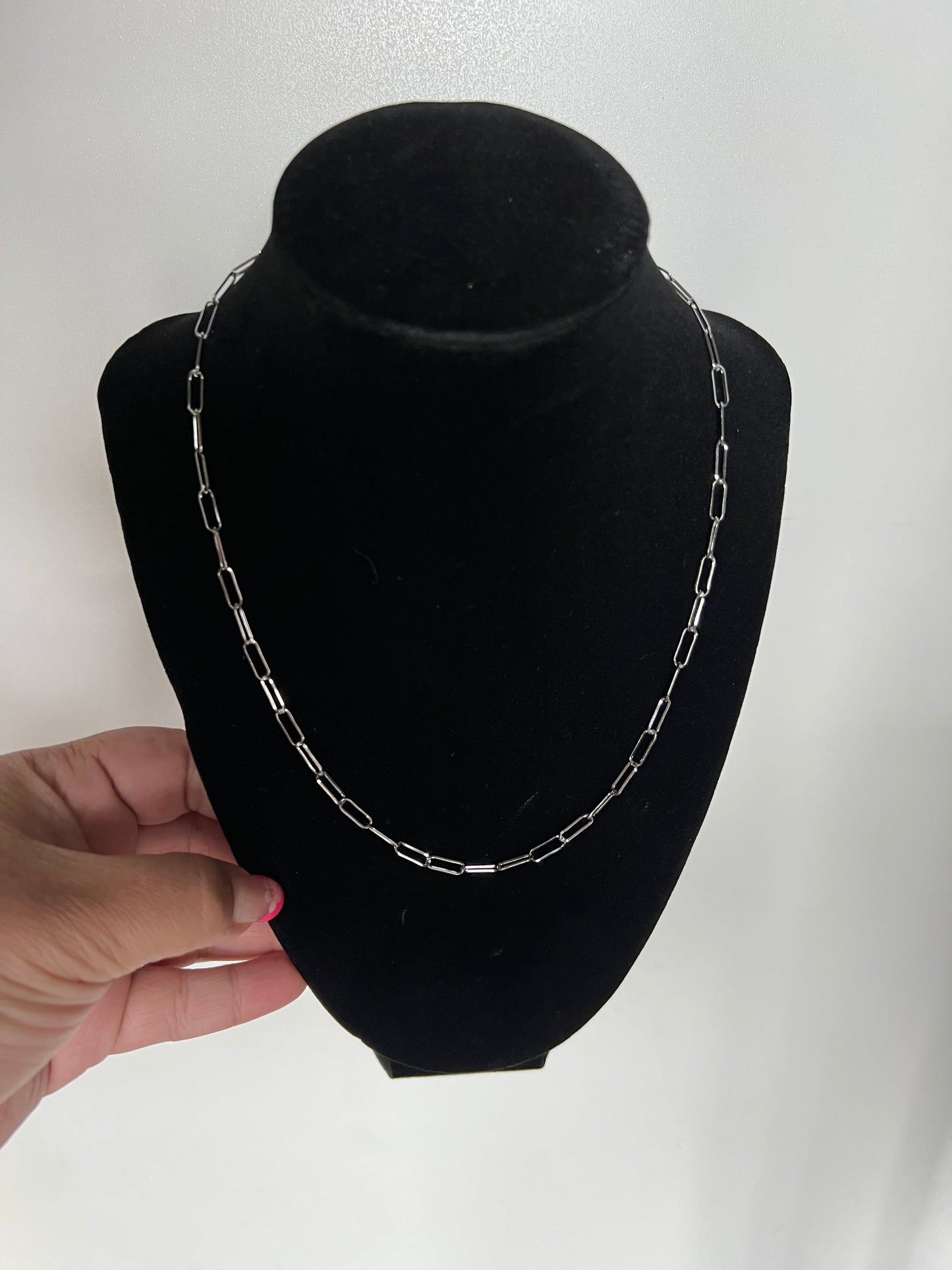 Silver Paperclip Chain