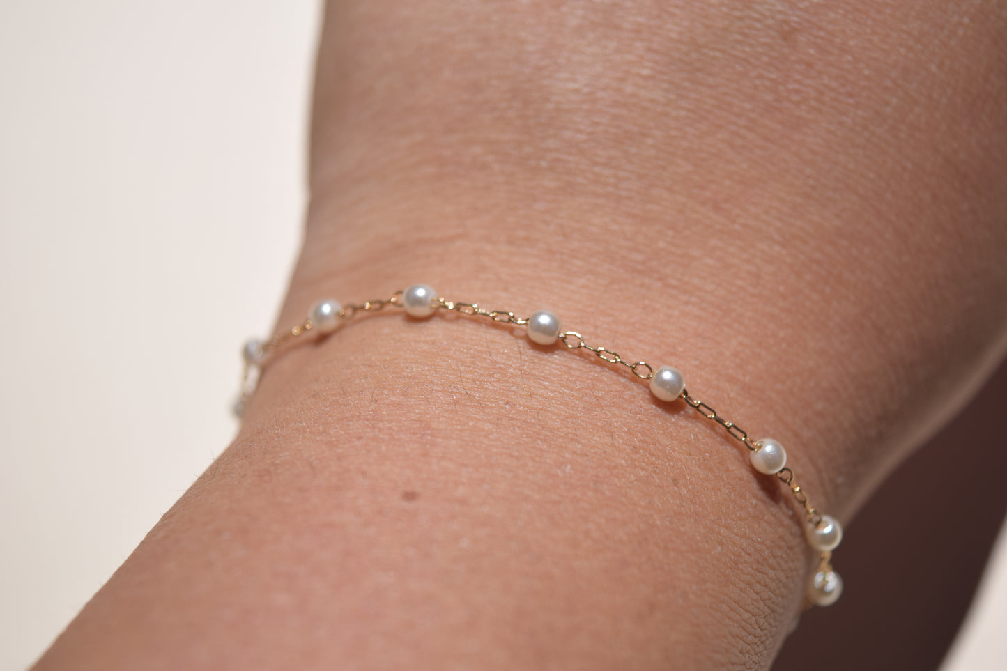 Audrey Pearl Bracelet (18K Gold Filled)