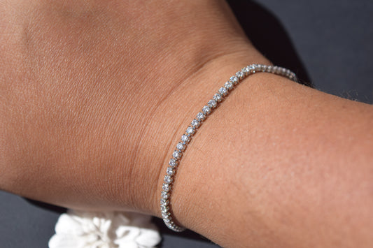 Beatrix Silver Tennis Bracelet