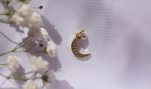 Crescent moon Charm Gold Filled