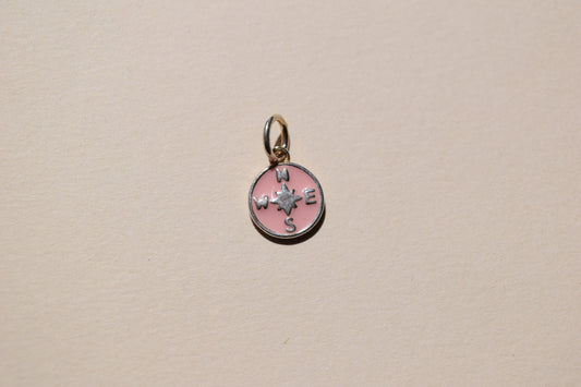 Compass Charm (Silver)