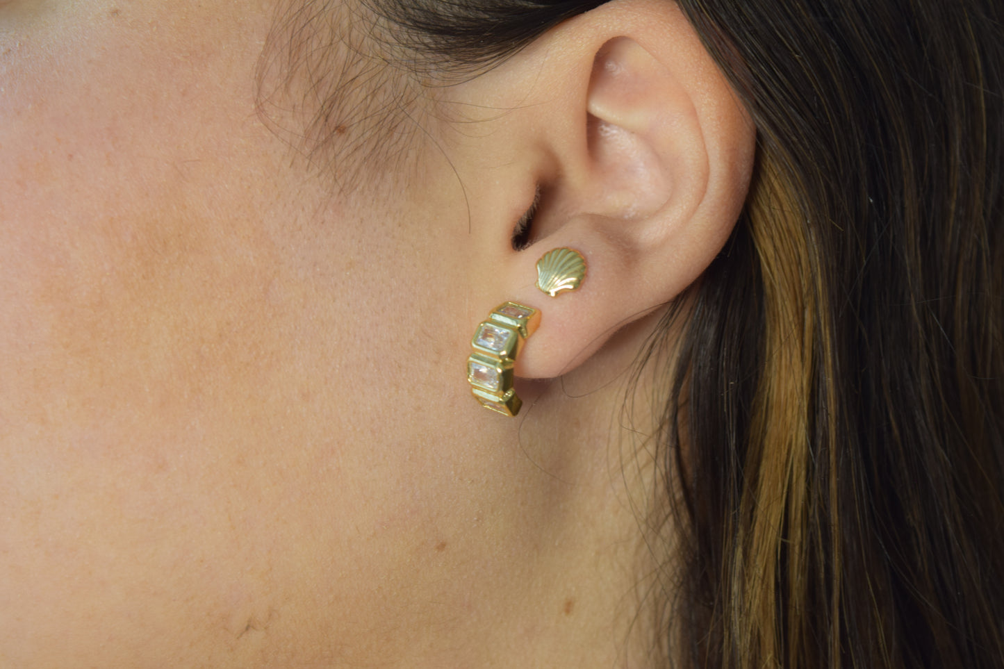 Sea Shell Studs (18K Gold Filled)