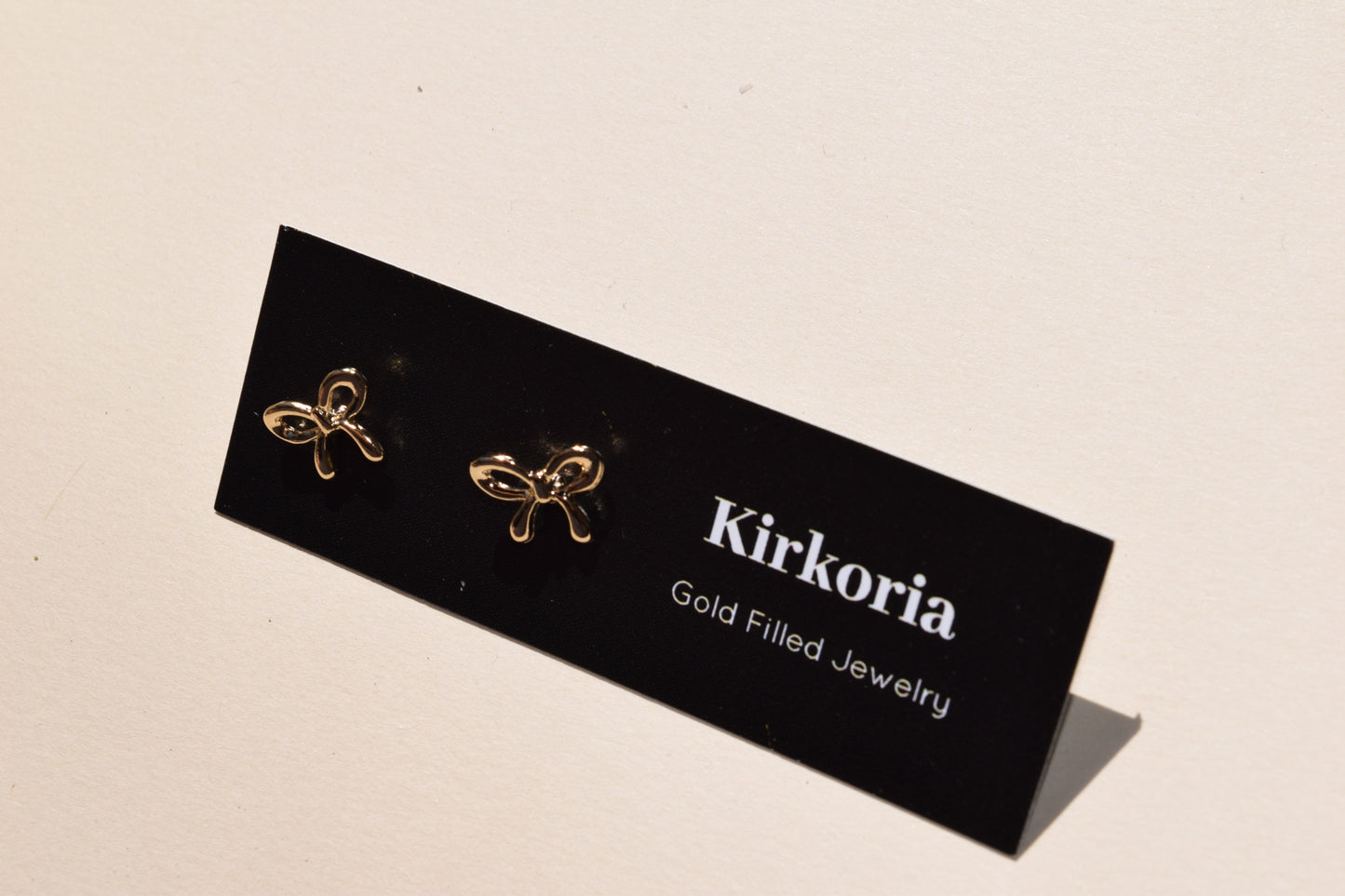 Selene Bow Studs (18K Gold Filled & Silver)