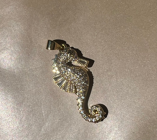 large sea horse charm