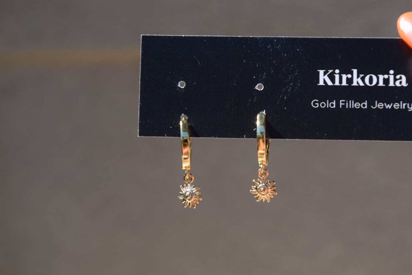 Golden Rays Huggie Earrings (18K Gold Filled)