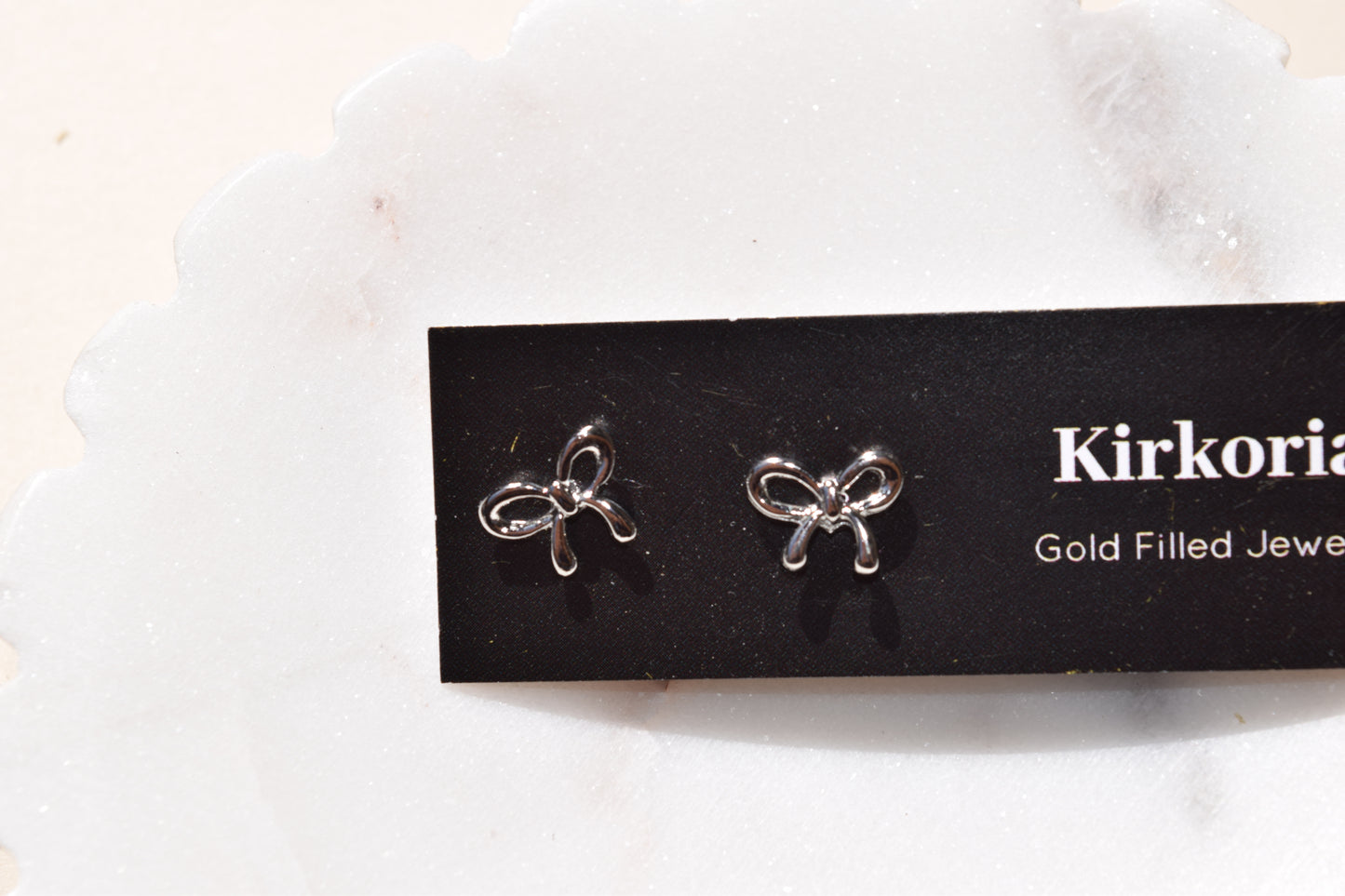 Selene Bow Studs (18K Gold Filled & Silver)