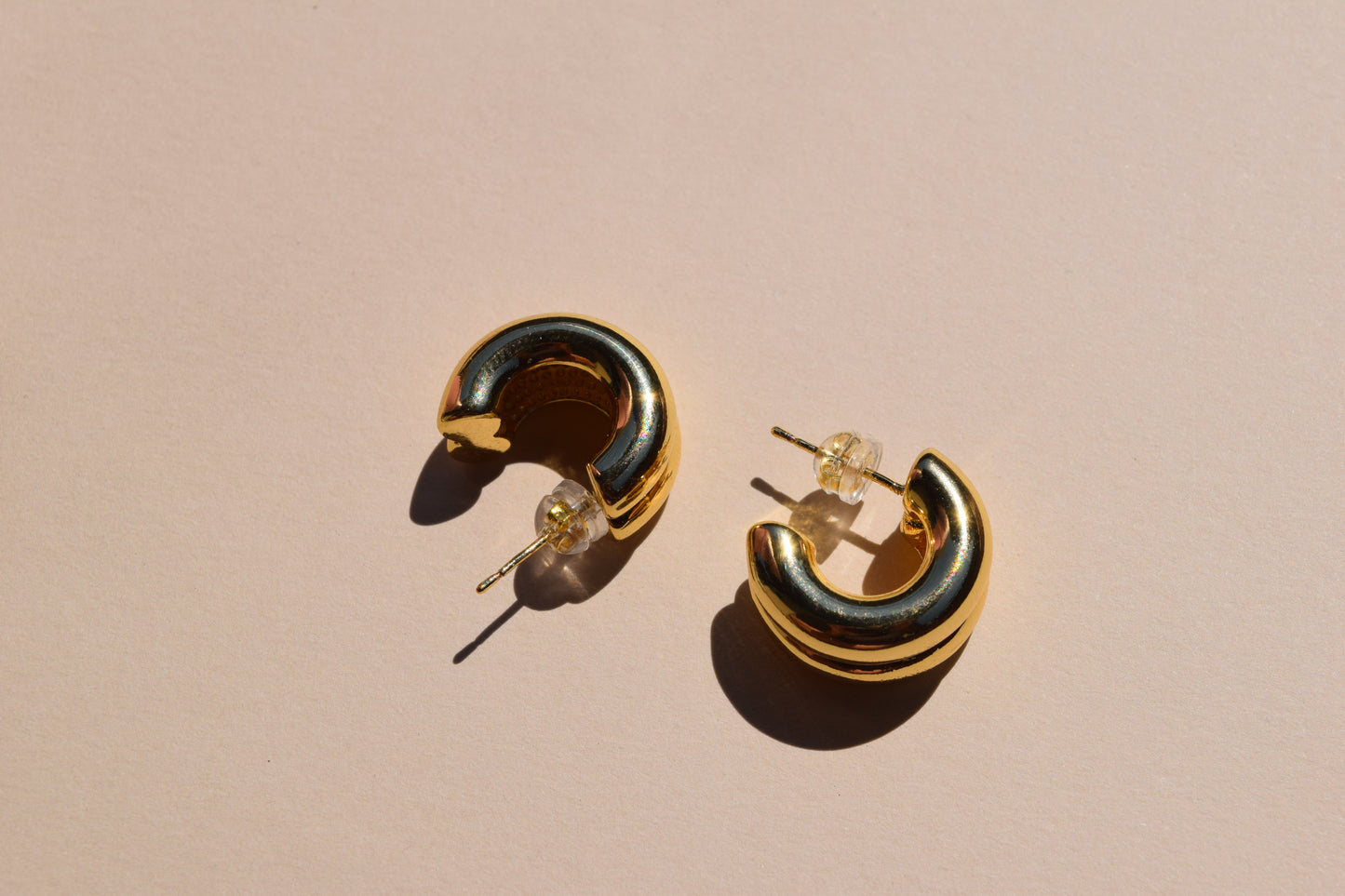 Double Dome Earrings (18K Gold Filled)