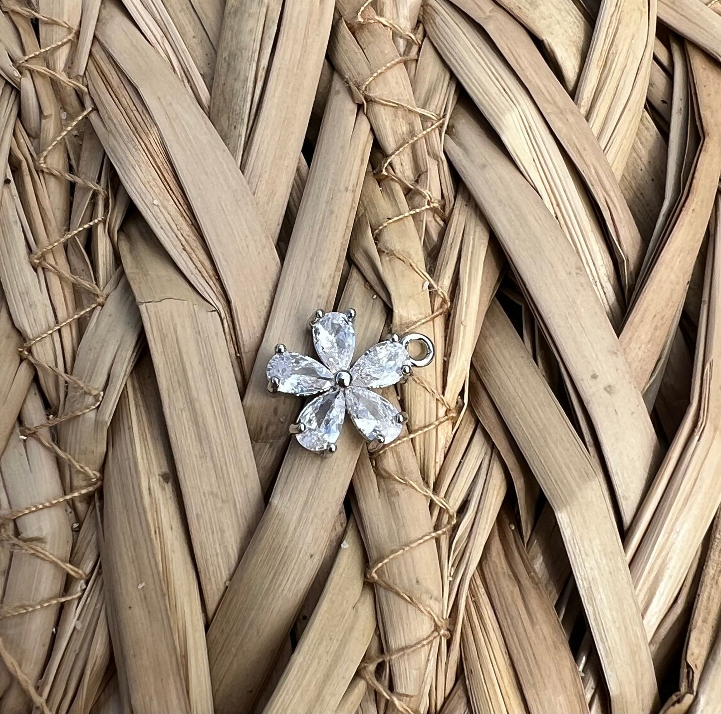 Silver Teardrop Flower