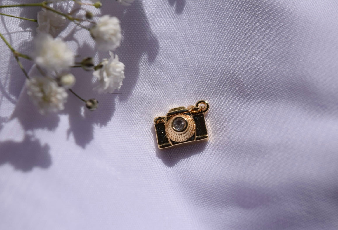 Mini Camera Charm Gold Filled