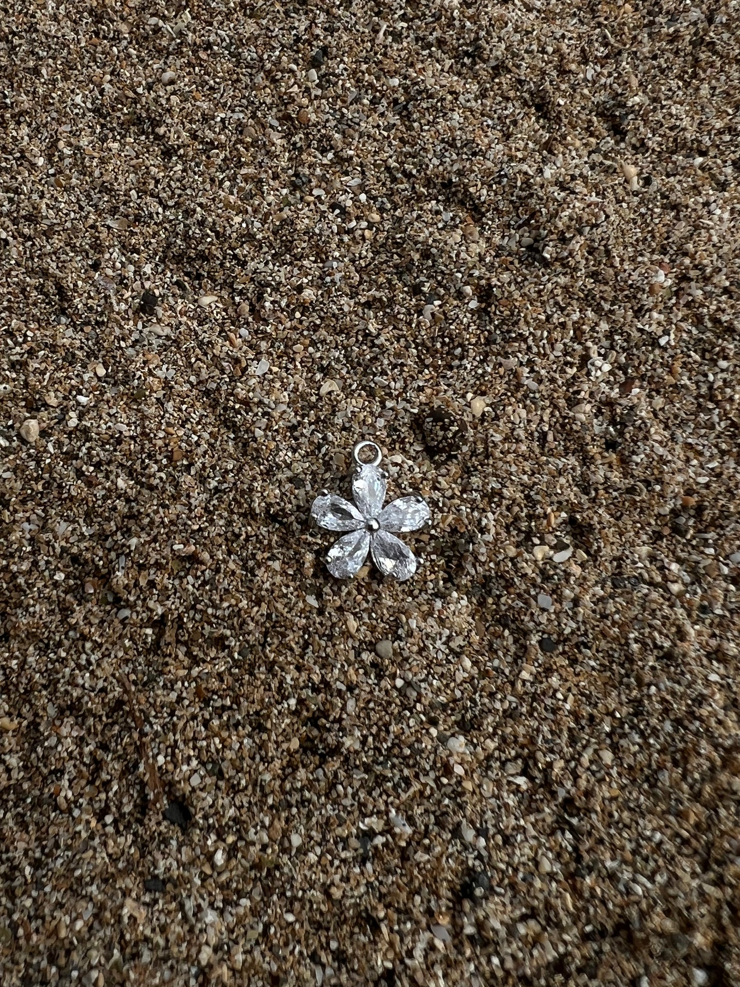 Silver Teardrop Flower
