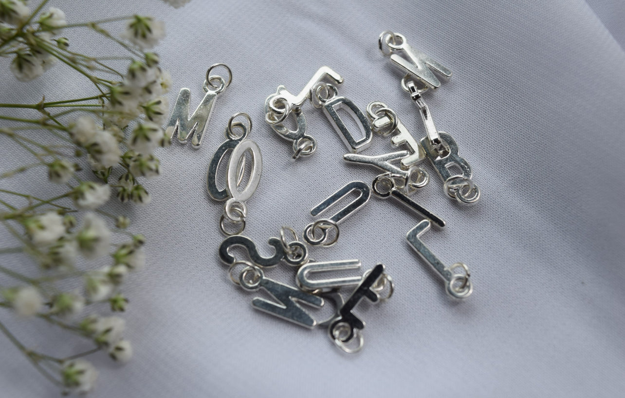 Silver Alphabet Letters