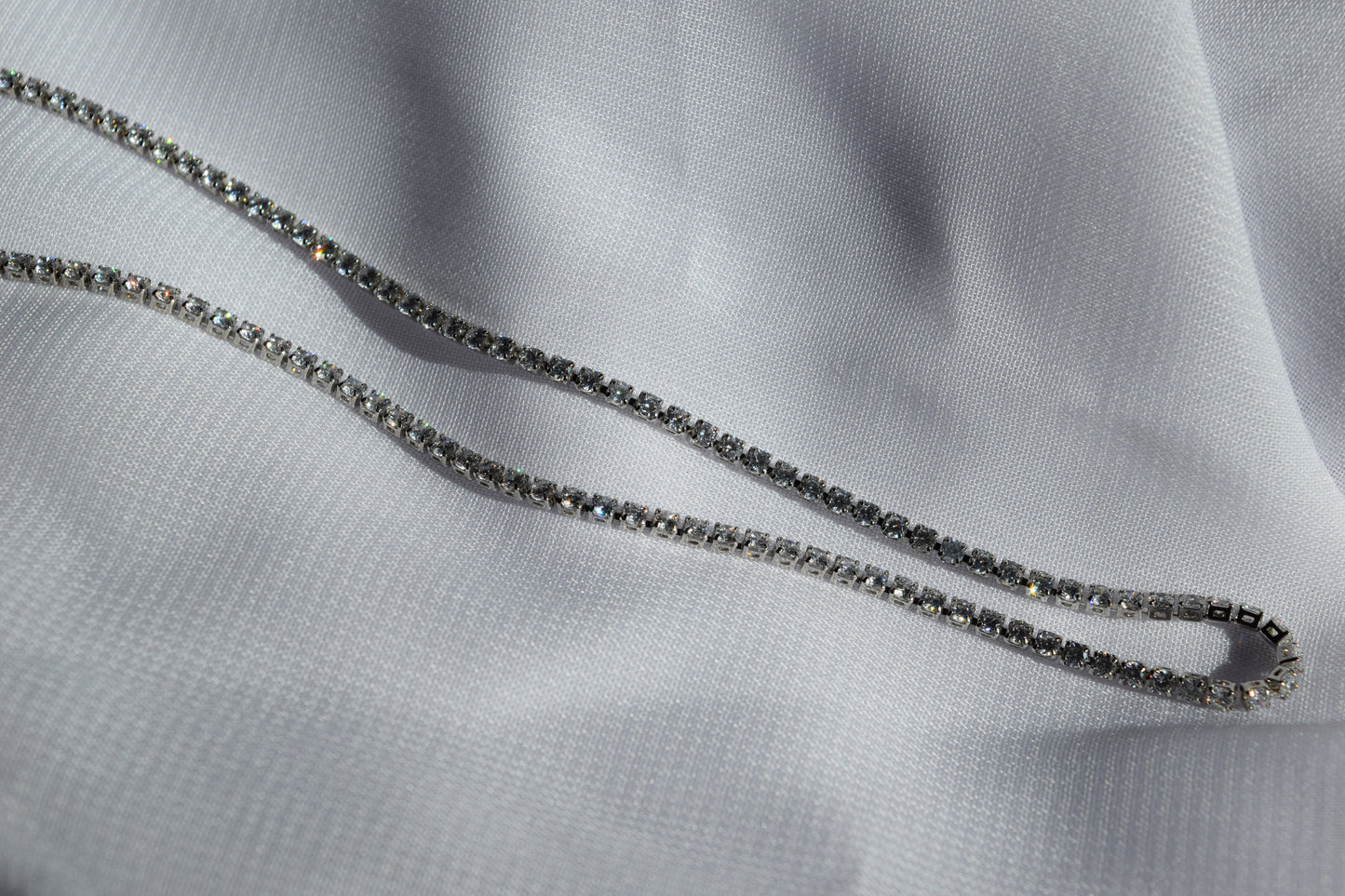 Tennis Necklace (Silver)