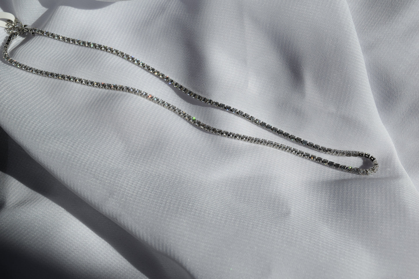 Tennis Necklace (Silver)