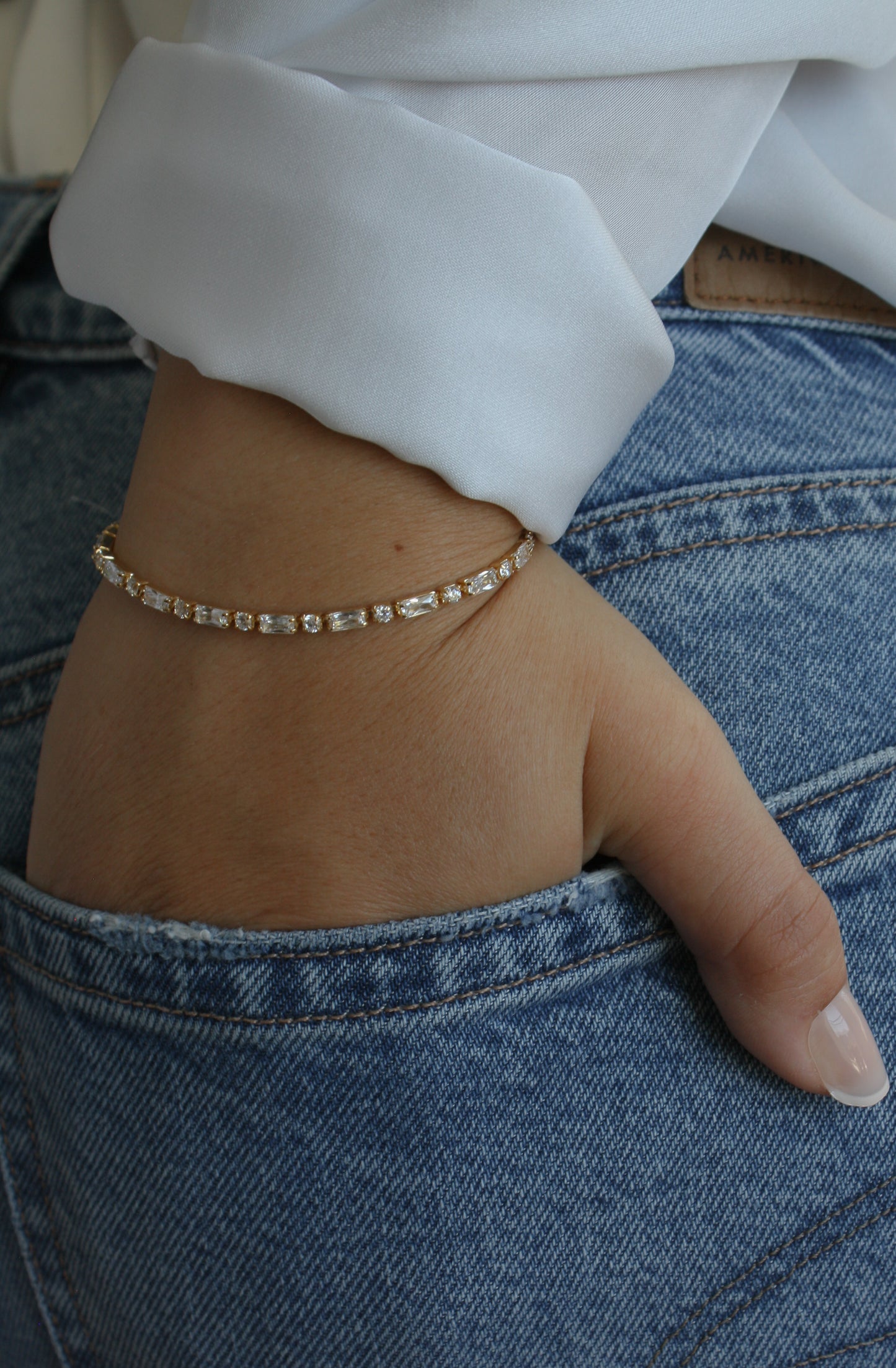 Genevieve Baguette Bracelet