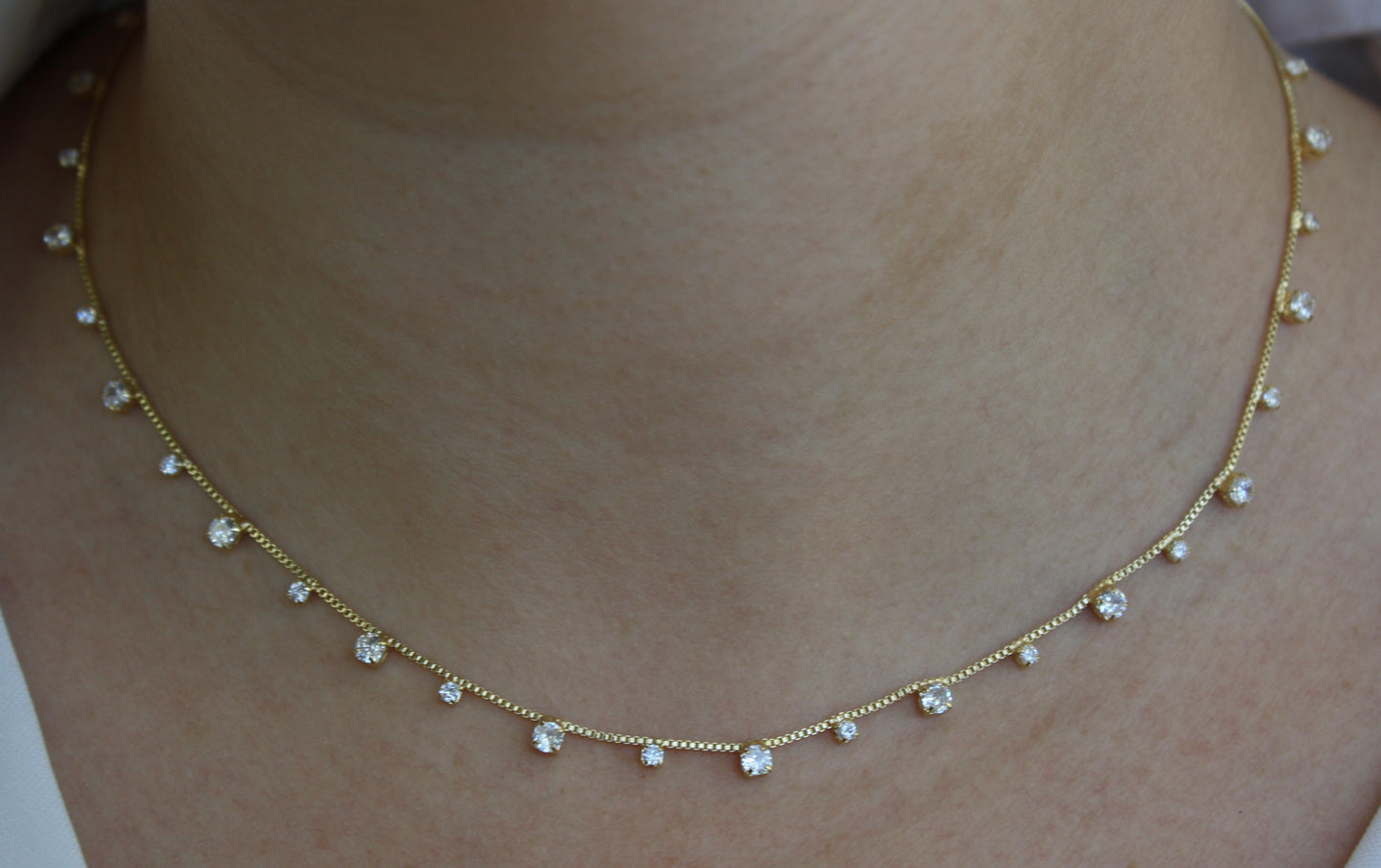 Annika Shimmer Necklace (18K Gold Filled)