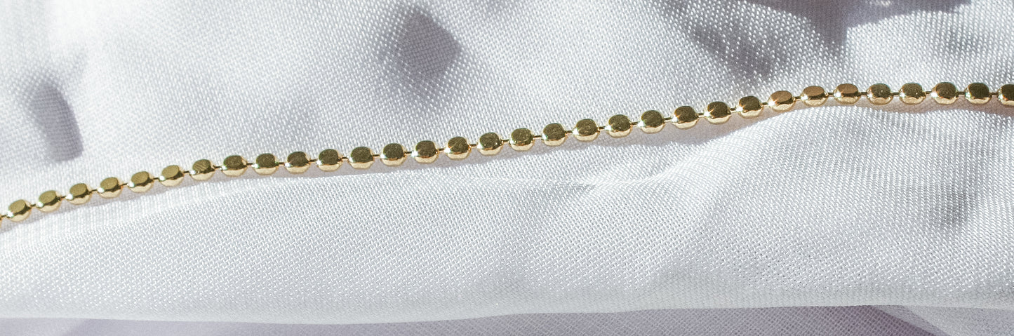 Kassidy Pressed Dot Bracelet (18K Gold Filled)