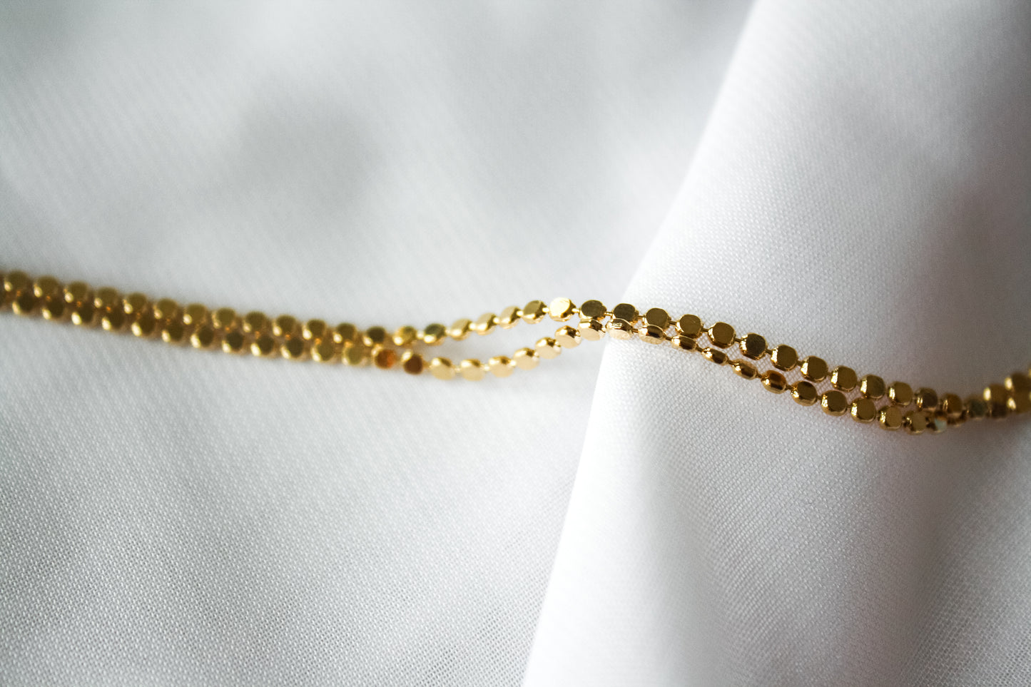 Kassidy Pressed Dot Necklace (18k Gold Filled)